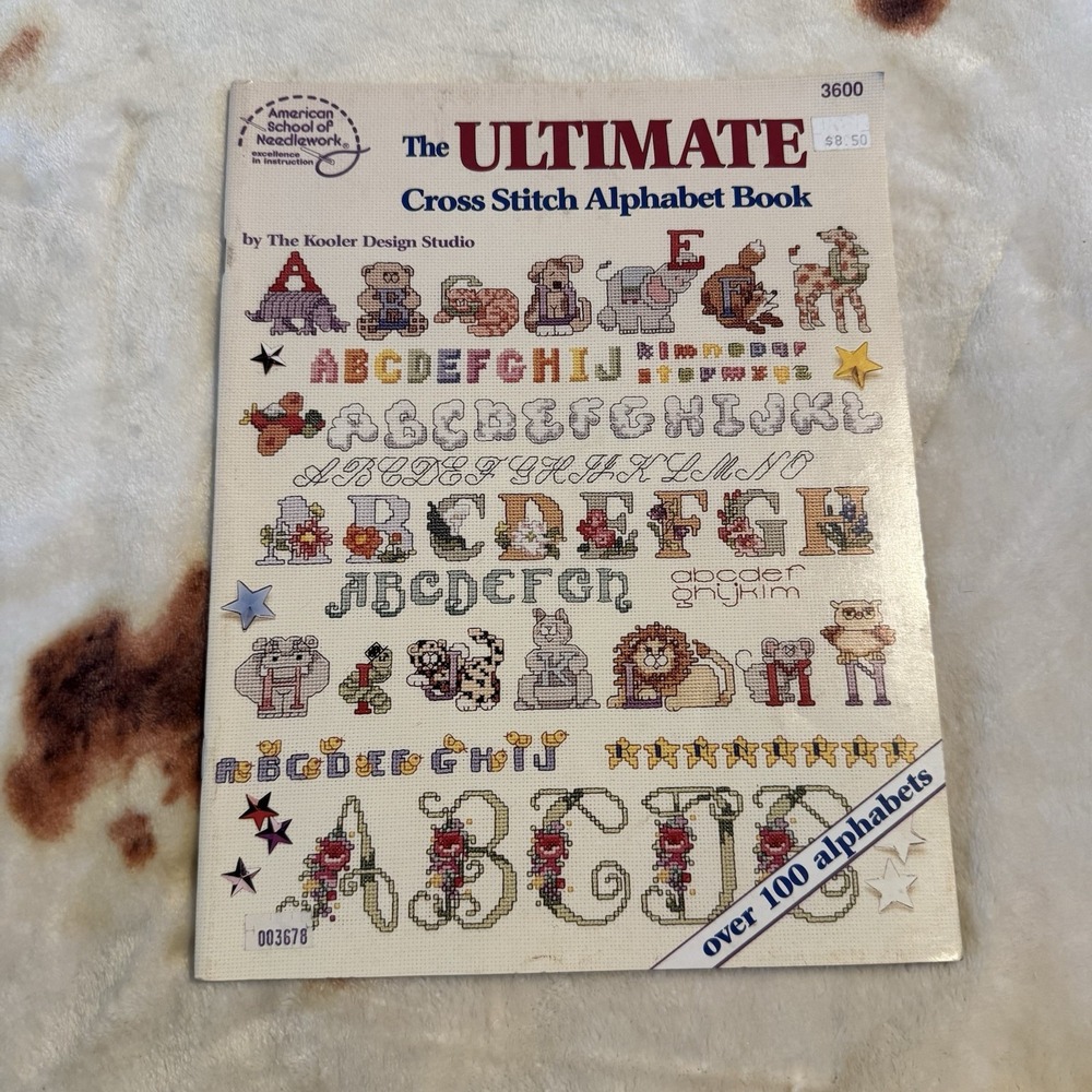 1992 American School of Needlework The Ultimate Cross Stitch Alphabet Booklet